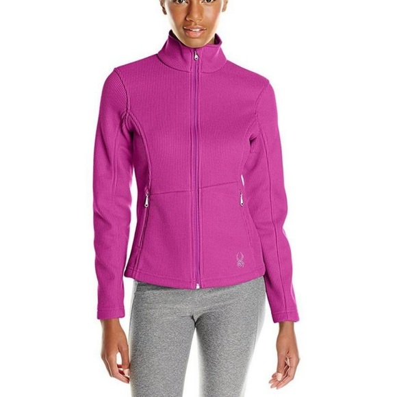 Spyder Endure Midweight Core Seater Jacket Women’s Size M Full Zip Pink Cozy - Picture 2 of 9